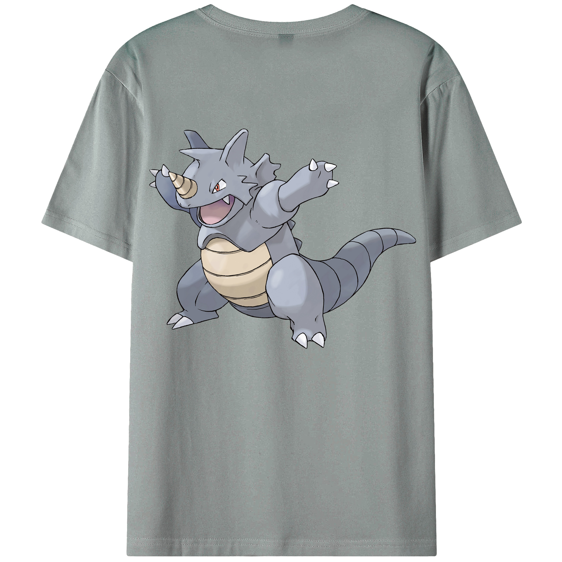（画像用） ポケットモンスター Pokémon 綿100％ メンズ半袖Tシャツ（バックプリント） 通気性